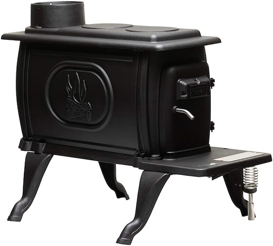 Black Cast Iron Wood Stove I72958