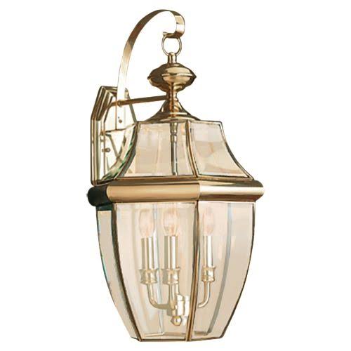 Black Three Light Outdoor Wall Lantern U133