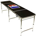 8 Feet Beer Pong Table with Bottle Opener Ball Rack and 6 Pong Balls Q274