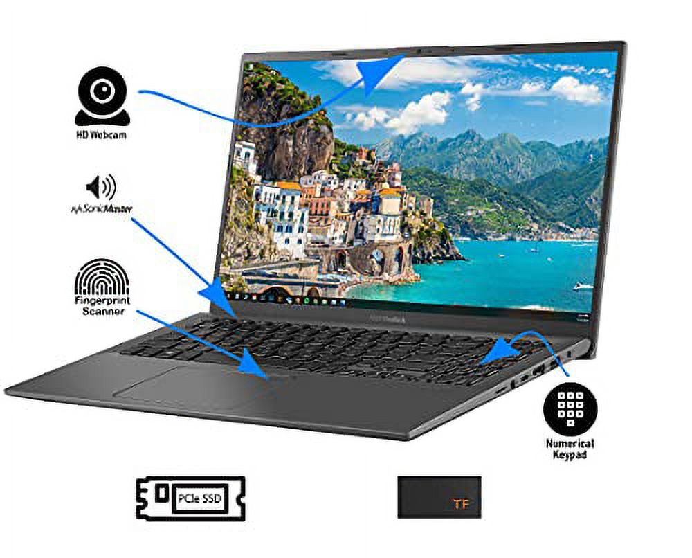 15.6" FHD Touch Display Laptop with 8GB RAM 256GB SSD D275