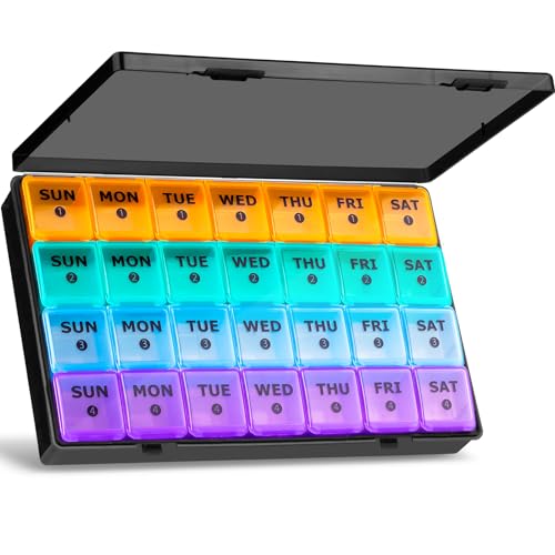 28 Day Pill Organizer with Travel Case M2599