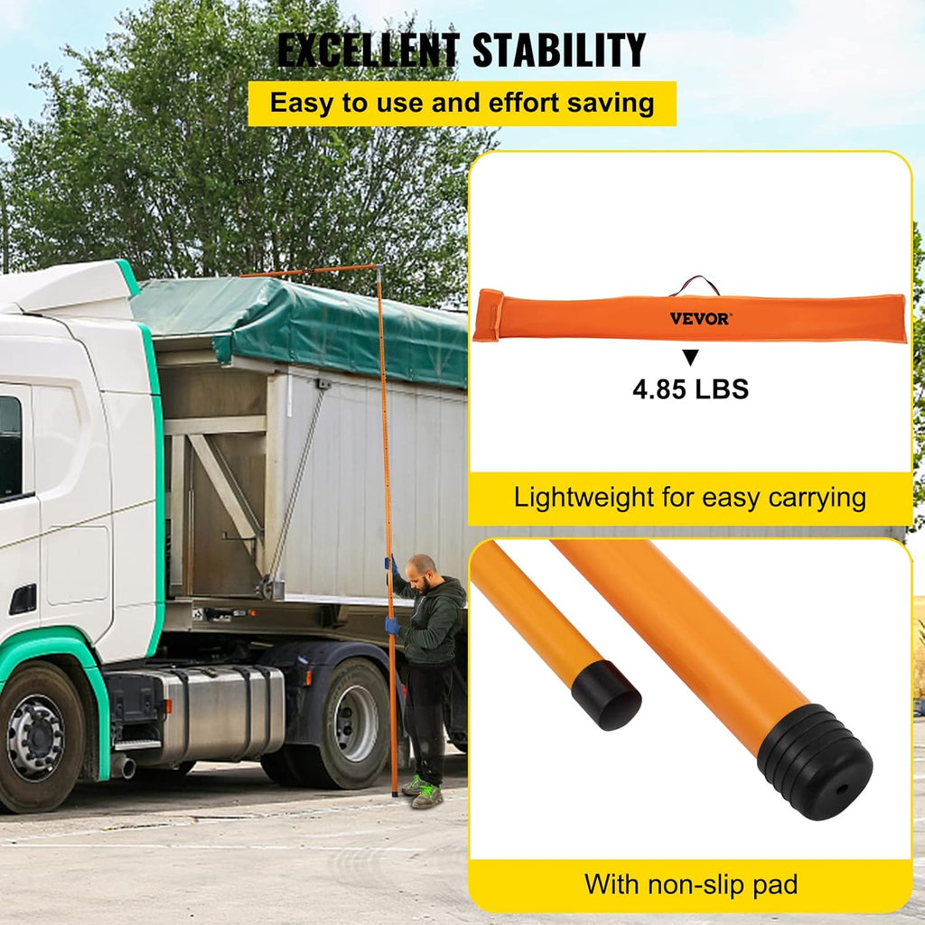 15' Fiberglass Truck Height Measuring Stick with Carrying Bag D82057