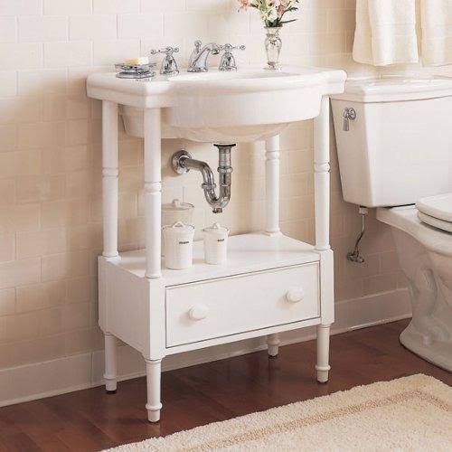 White Pedestal Sink Top B707609