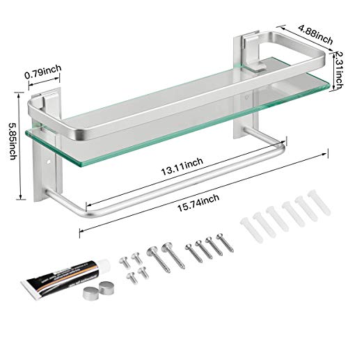Black 3 Tier Bathroom Wall Shelf T38628
