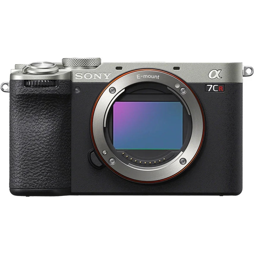 Silver Full Frame Mirrorless Interchangeable Lens Hybrid Camera Body with Photography Bag Case, Extra Battery, Charger, Tripod I885
