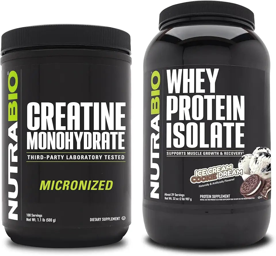 Unflavored Creatine Monohydrate and Whey Protein Isolate 500g E12228