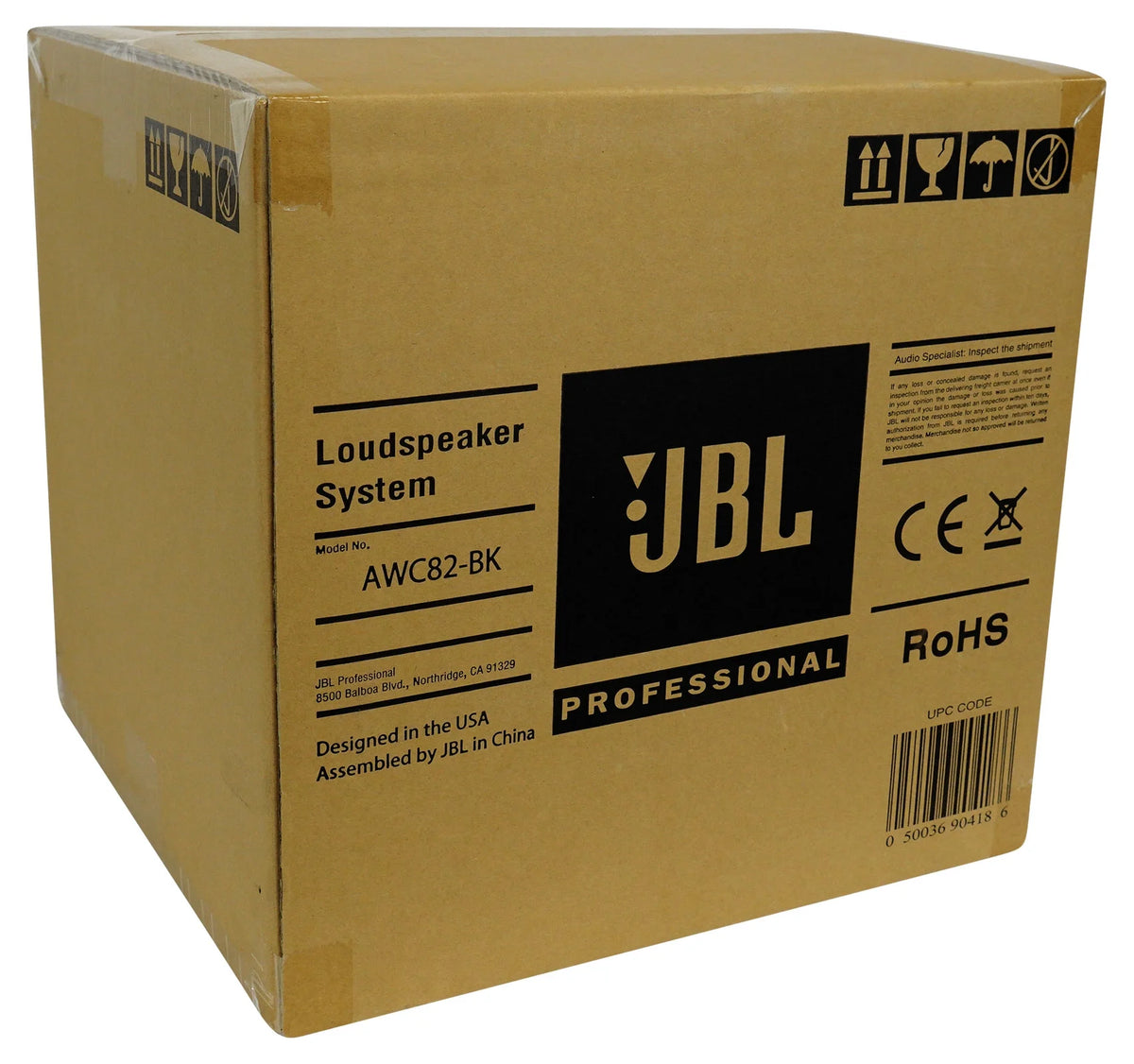 8" Black Indoor/Outdoor Surface Mount Commercial Speakers I100