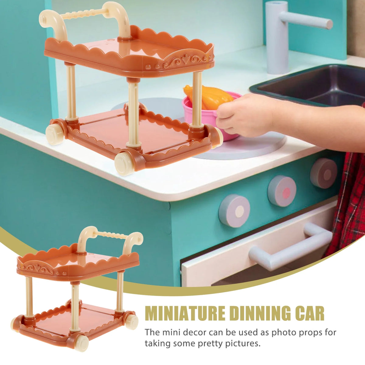 Mini Food Plastic Pretend Kitchen Playset V8160