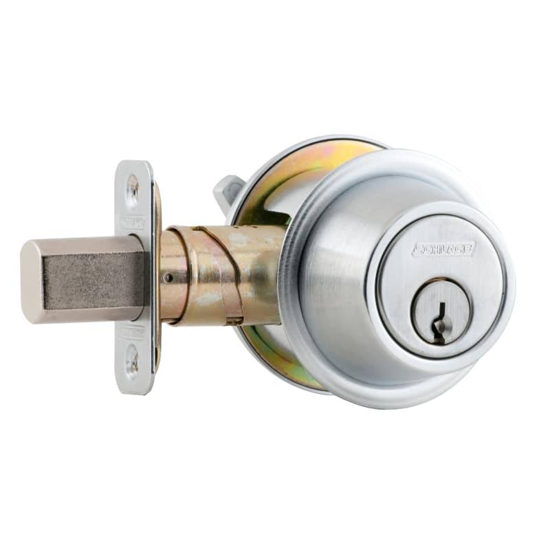 Single Cylinder Deadbolt Satin Chrome E267