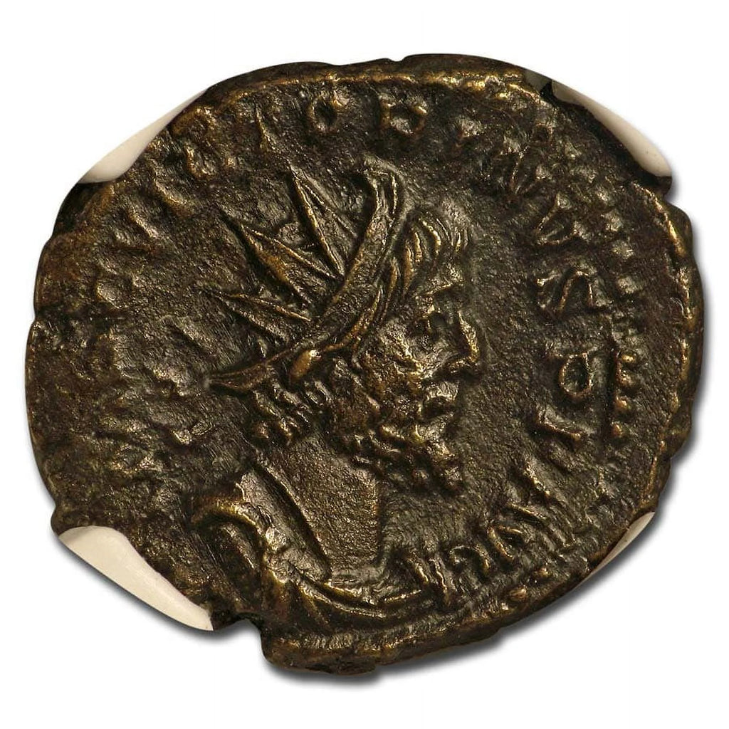 Roman BI Dbl Denarius Victorinus AU NGC J282