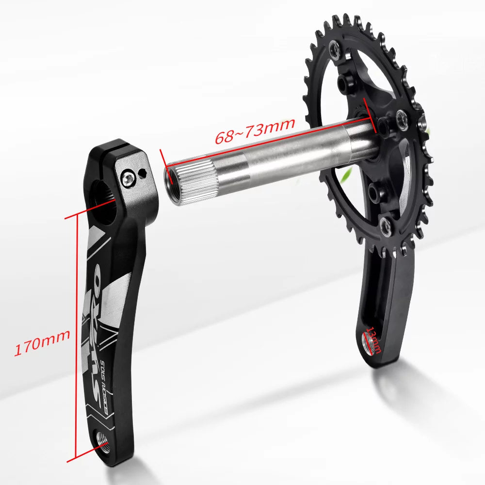 170mm 104 BCD Mountain Bike Crankset with Chainring and Bottom Bracket I32886