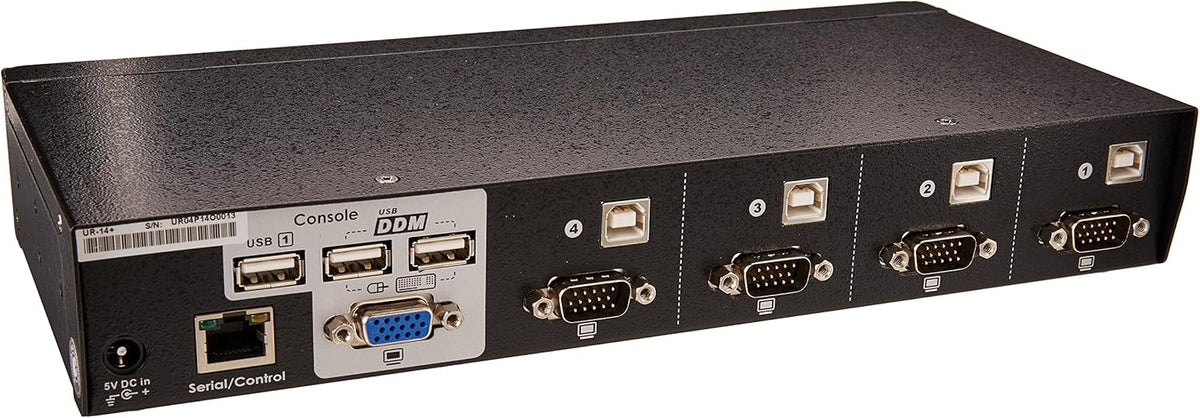 4-port USB KVM Switch with 4 KVM Cables E107216