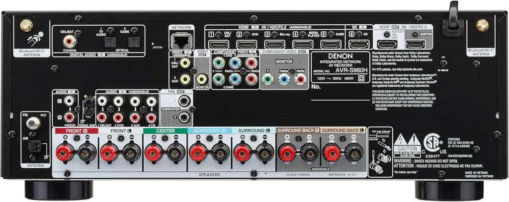 Black 7.2 Channel AV Receiver U704