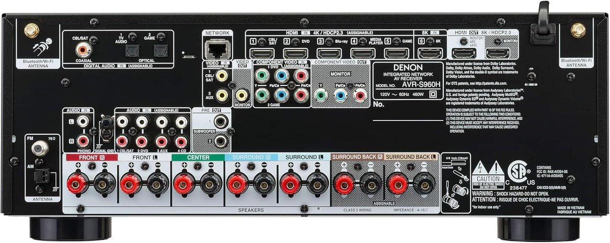 Black 7.2 Channel AV Receiver U704