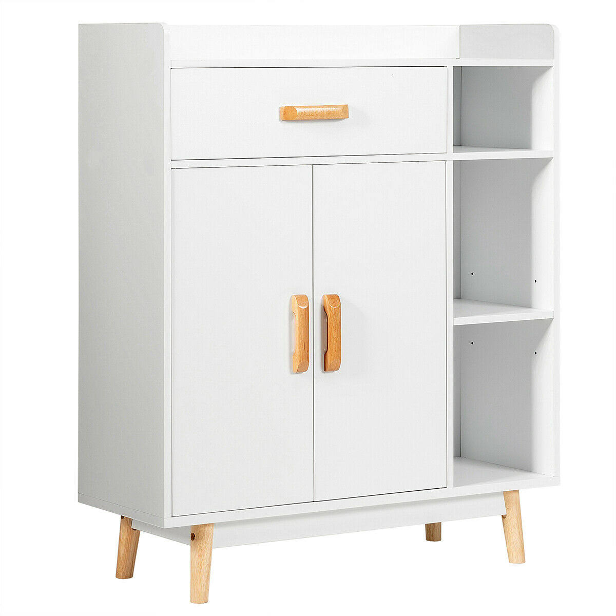 Floor Storage Cabinet Free Standing Cupboard Chest F858
