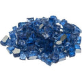 Reflective Fire Glass Dark Blue 0.25 in. Q4216