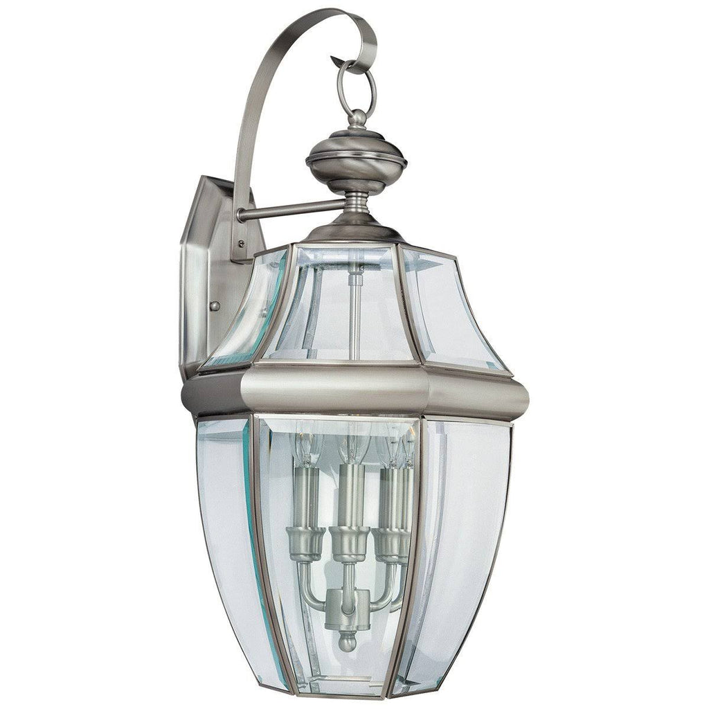 Black Three Light Outdoor Wall Lantern U133