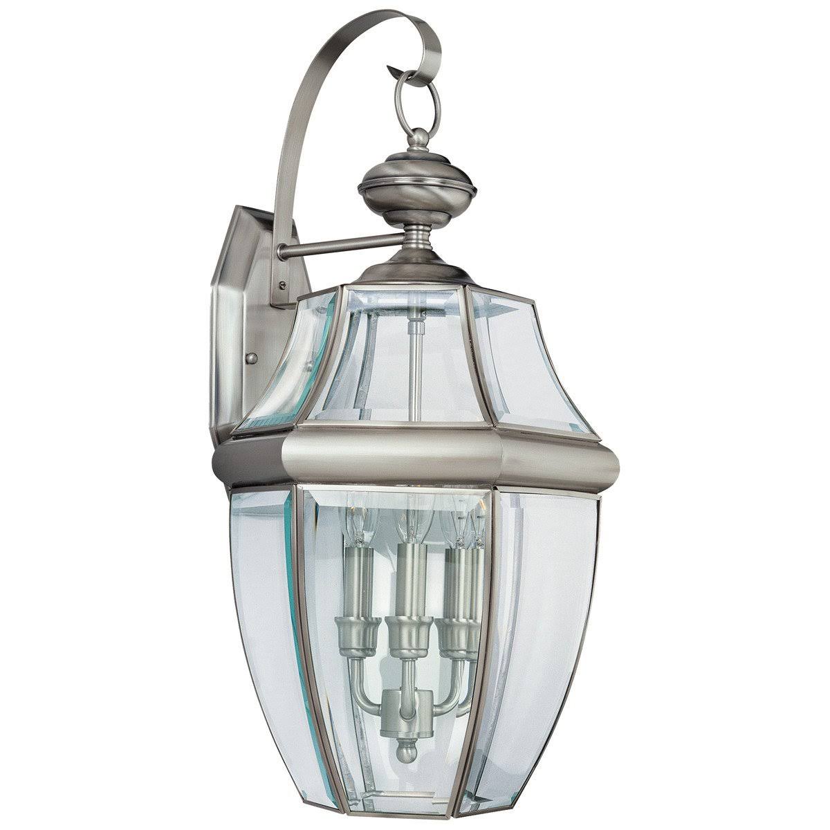 Black Three Light Outdoor Wall Lantern U133