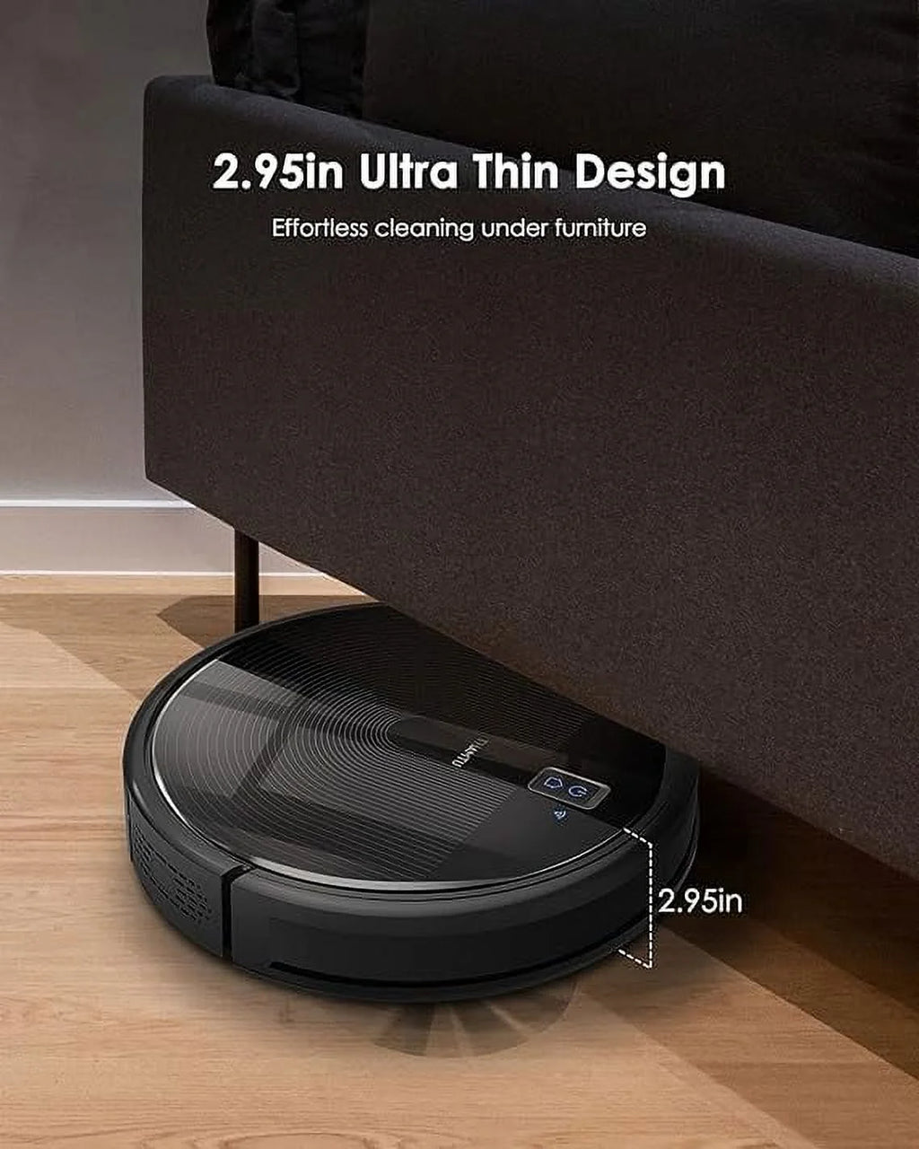Black Robot Vacuum Cleaner 2700Pa K9486