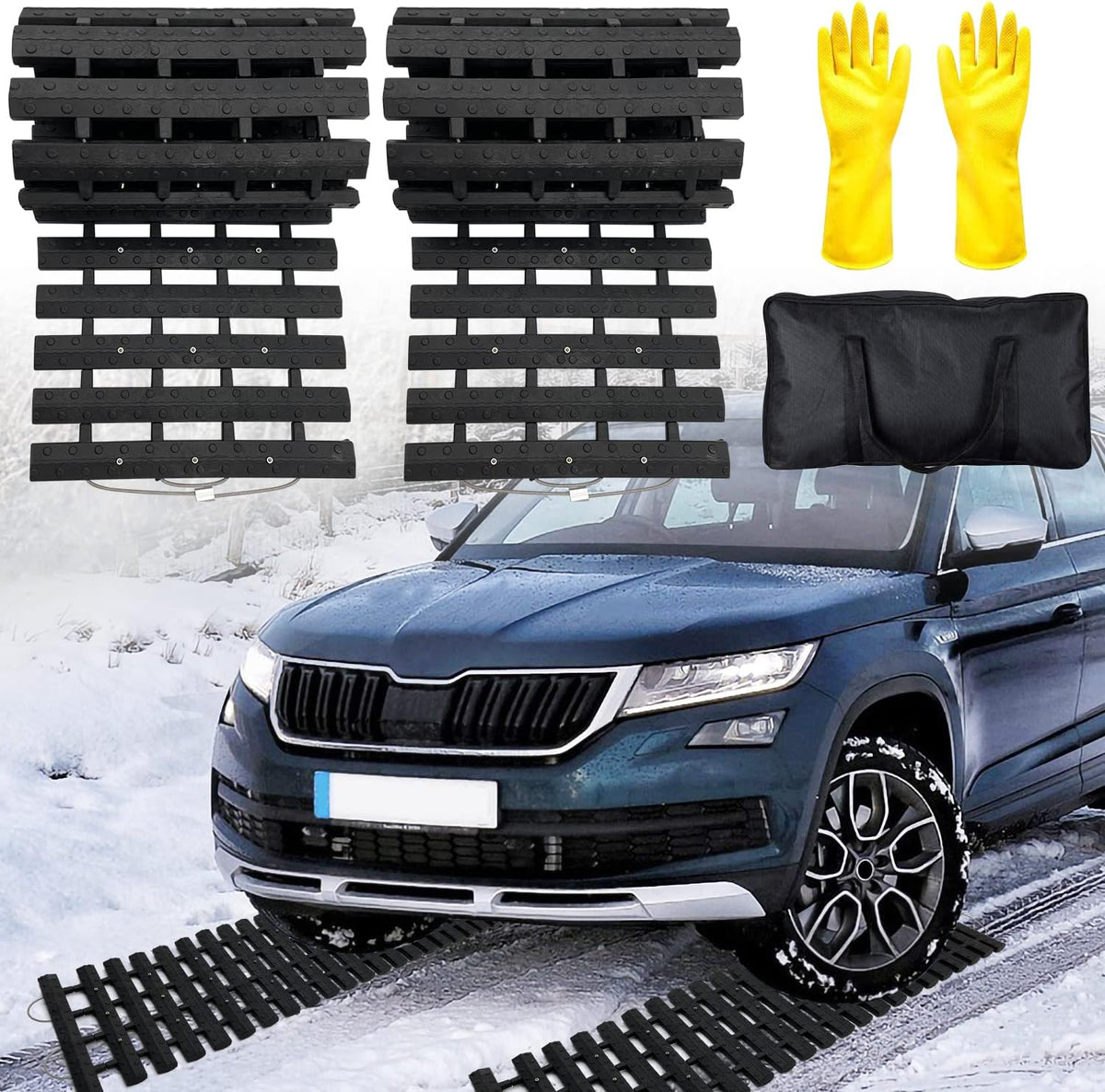2 pcs Tire Traction Mats 39.3 x 10.8 X166