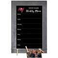 Personalized Team Weekly Chalkboard with Frame X63750