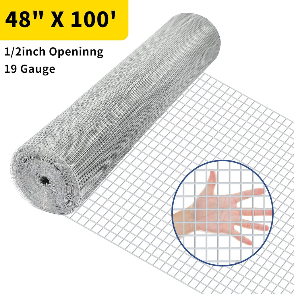 Galvanized Wire Mesh 48inx100ft 19 Gauge Z978
