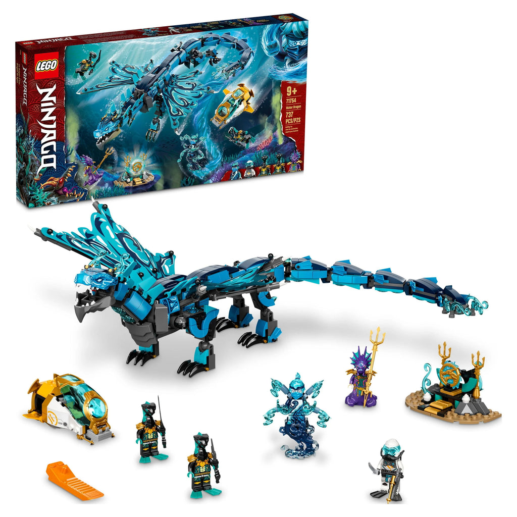 Water Dragon Toy Building Set with 5 Minifigures V951983