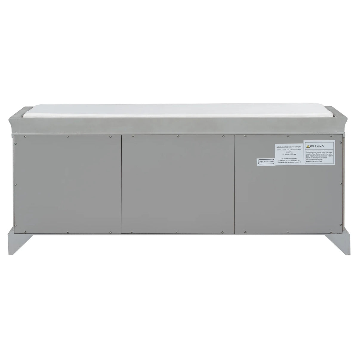 Wooden Storage Bench with 2 Drawers and 2 Cabinets C28962