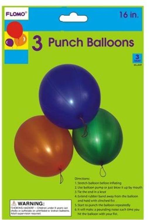 16x22 Punching Balloons with Rubber Band Handles Case Pack 36 X4636