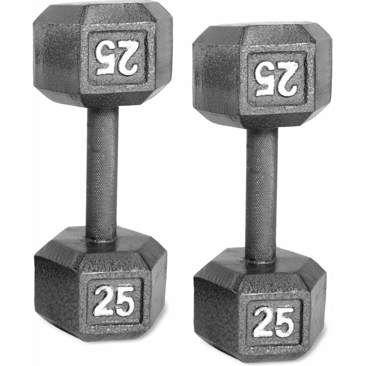 Cast Iron Dumbbell, 25 Lb. Pair P8964