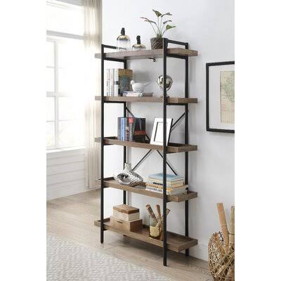 Brown Etagere Bookcase C61218