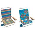 5 Position Adjustable Beach Folding Chair Set of 4 B343967