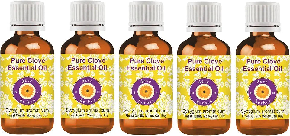 Pure Clove Essential Oil Steam Distilled 100ml X 5 O9826