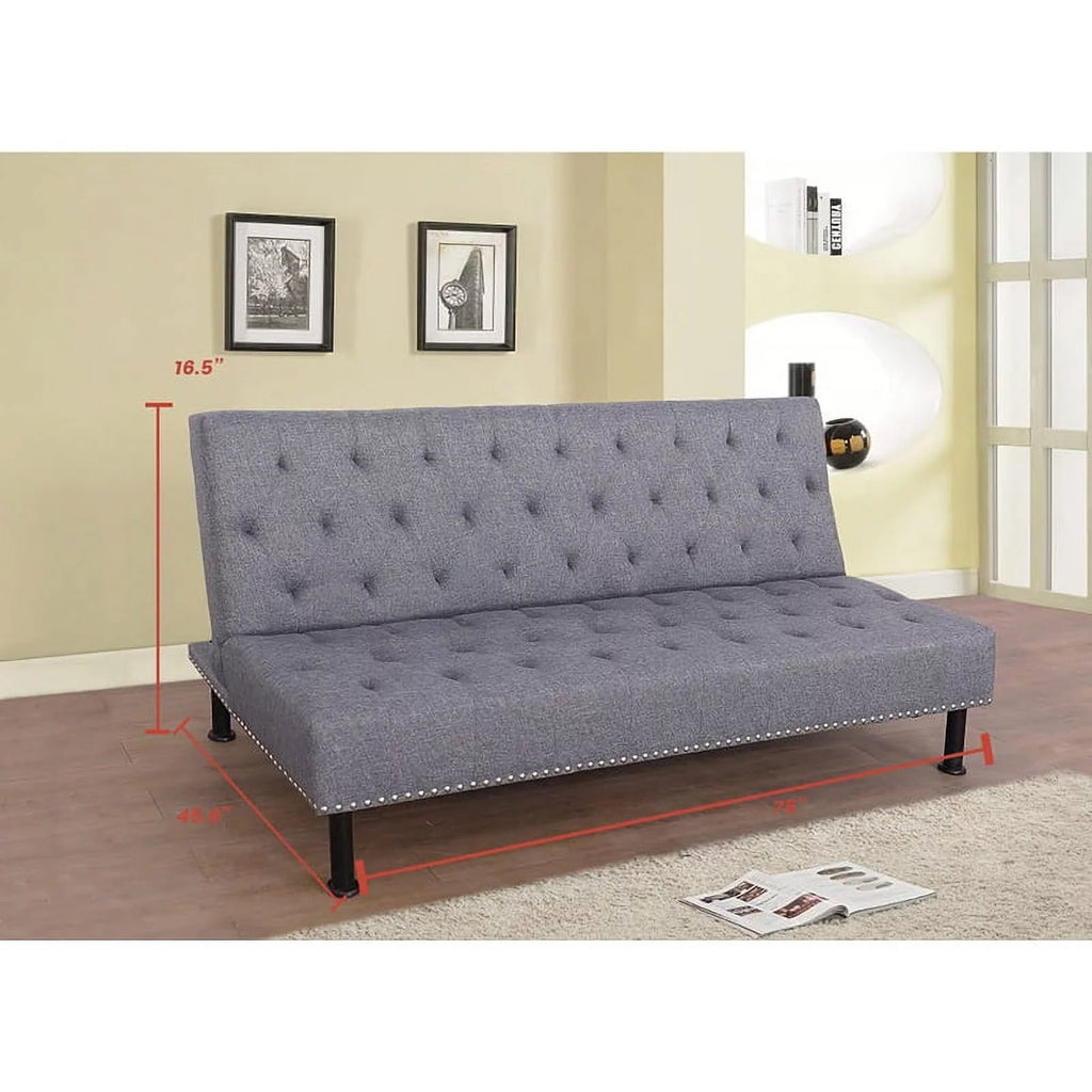 Convertible Folding Futon Sofa Bed 64" D18657