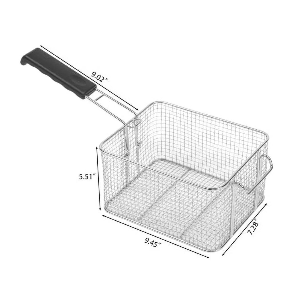 Double Tank Deep Fryer 16L Stainless Steel 3400W Q131