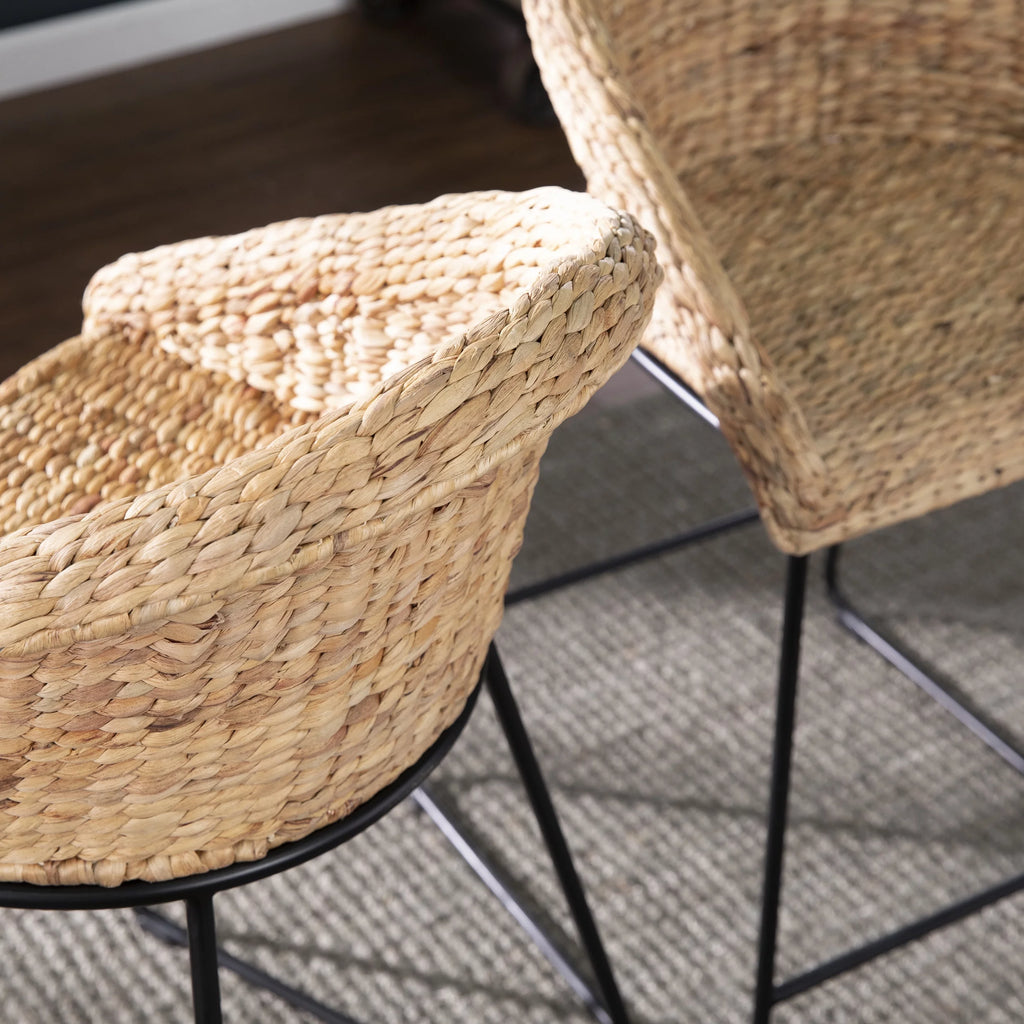 Water Hyacinth Counter Stools 2pc Set L175571
