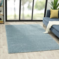 Blue 8x10 Shag Area Rug D640619