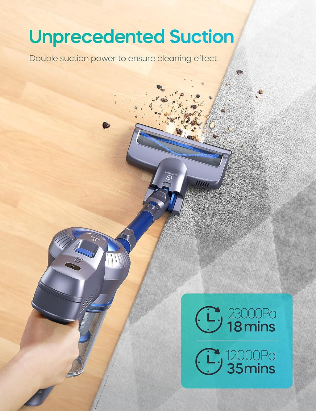 Cordless Stick Vacuum 4 in 1 with LED Headlights A36545