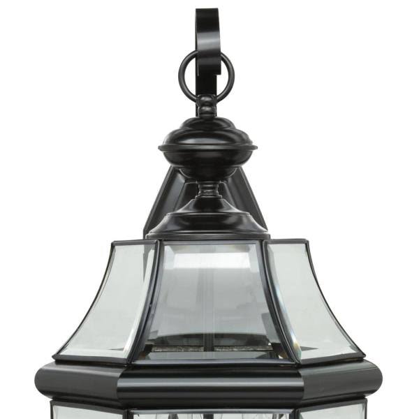 Black Three Light Outdoor Wall Lantern U133