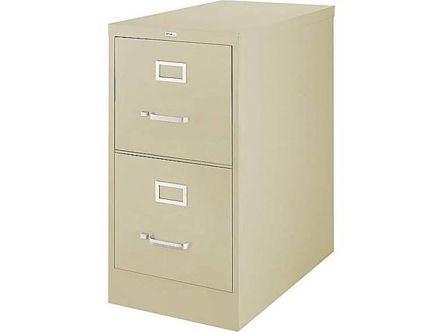2-Drawer Vertical File Cabinet, Putty D48857