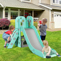 4 in 1 Toddler Slide and Climber Playset with Basketball Hoop E1471