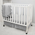 Grey 3-Piece Mini/Portable Crib Bedding Set E244