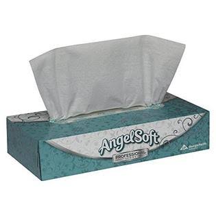 White Facial Tissue Flat Box Case of 30 Boxes F18186