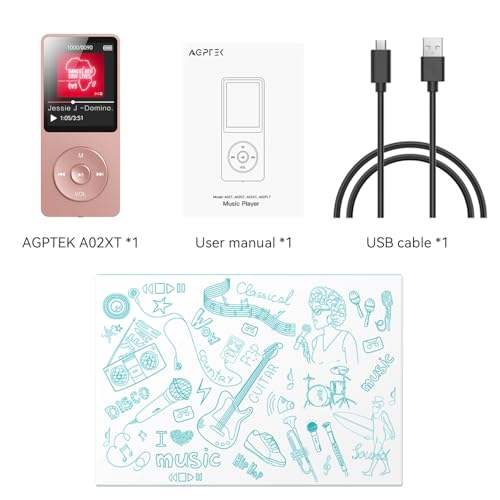 MP3 Player with Bluetooth, 1.8 inch Screen, 32GB D866