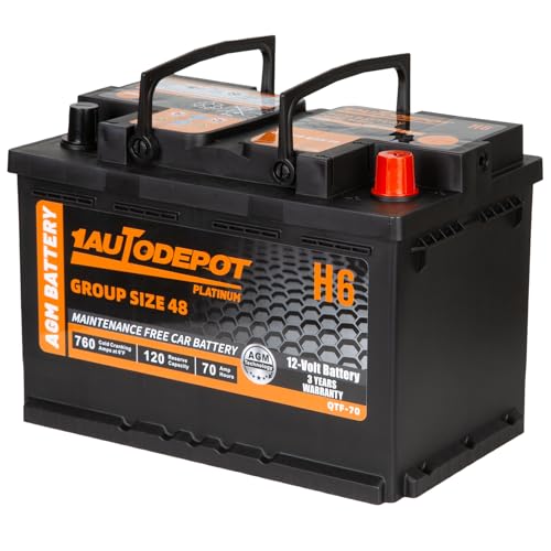 12V 70Ah 710CCA AGM Car Battery Q2425