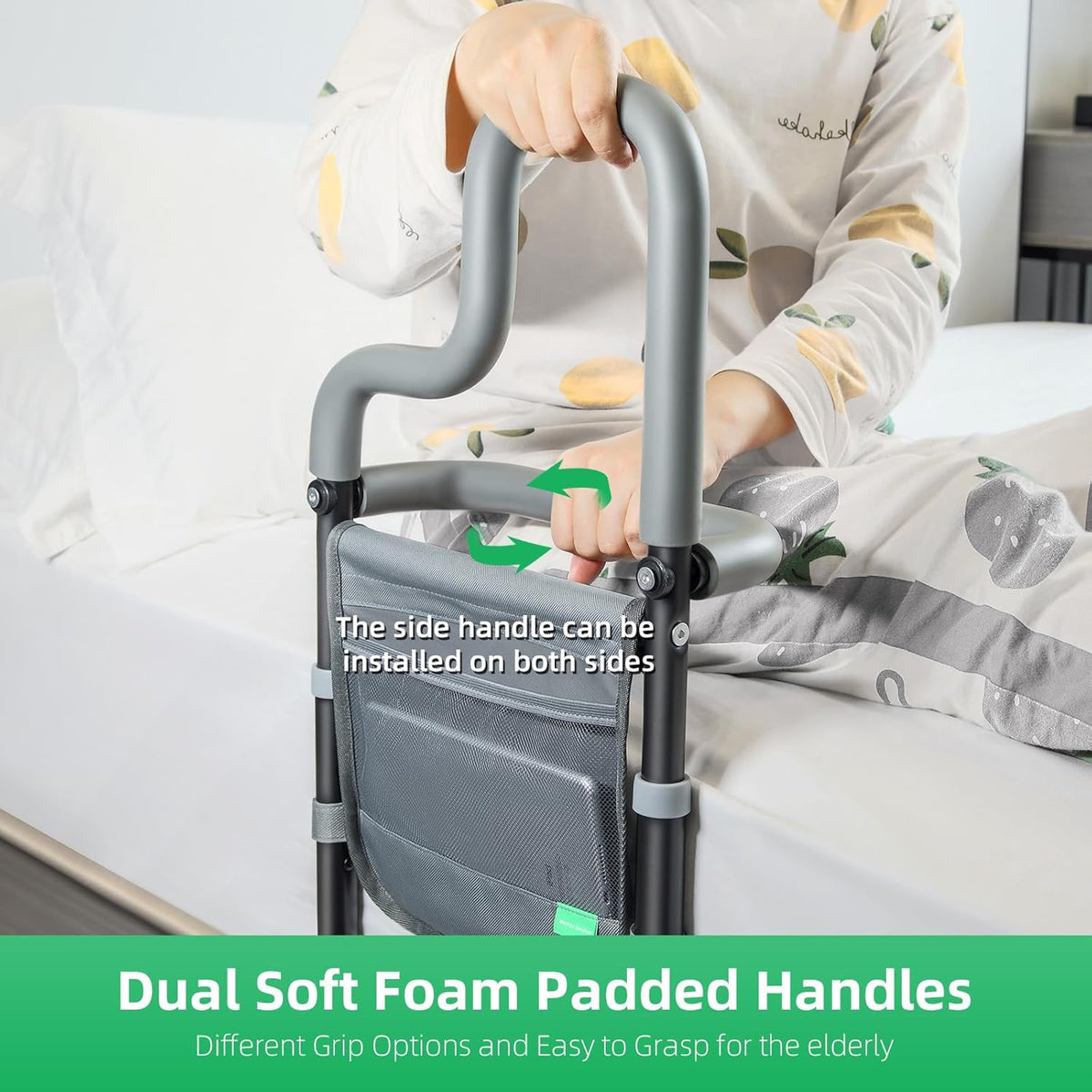 Adjustable Bed Rail with Storage Pocket M2387