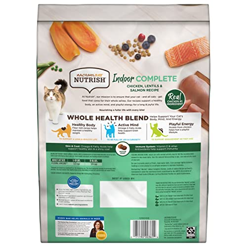 14 Pounds Dry Cat Food with Chicken, Lentils & Salmon M7364