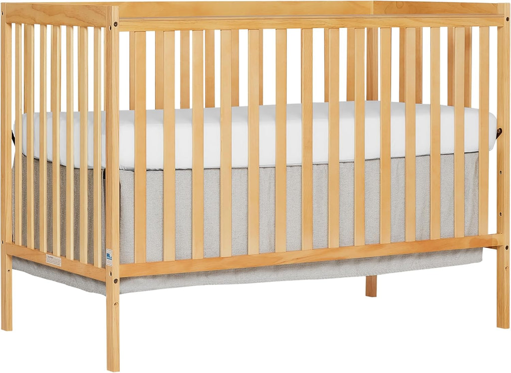 5-in-1 Convertible Crib with Changing Table in Natural O695