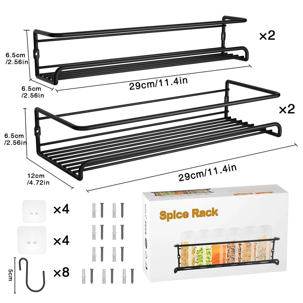 4 Tier Hanging Spice Rack Organizer C749