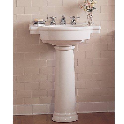 White Pedestal Sink Top B707609